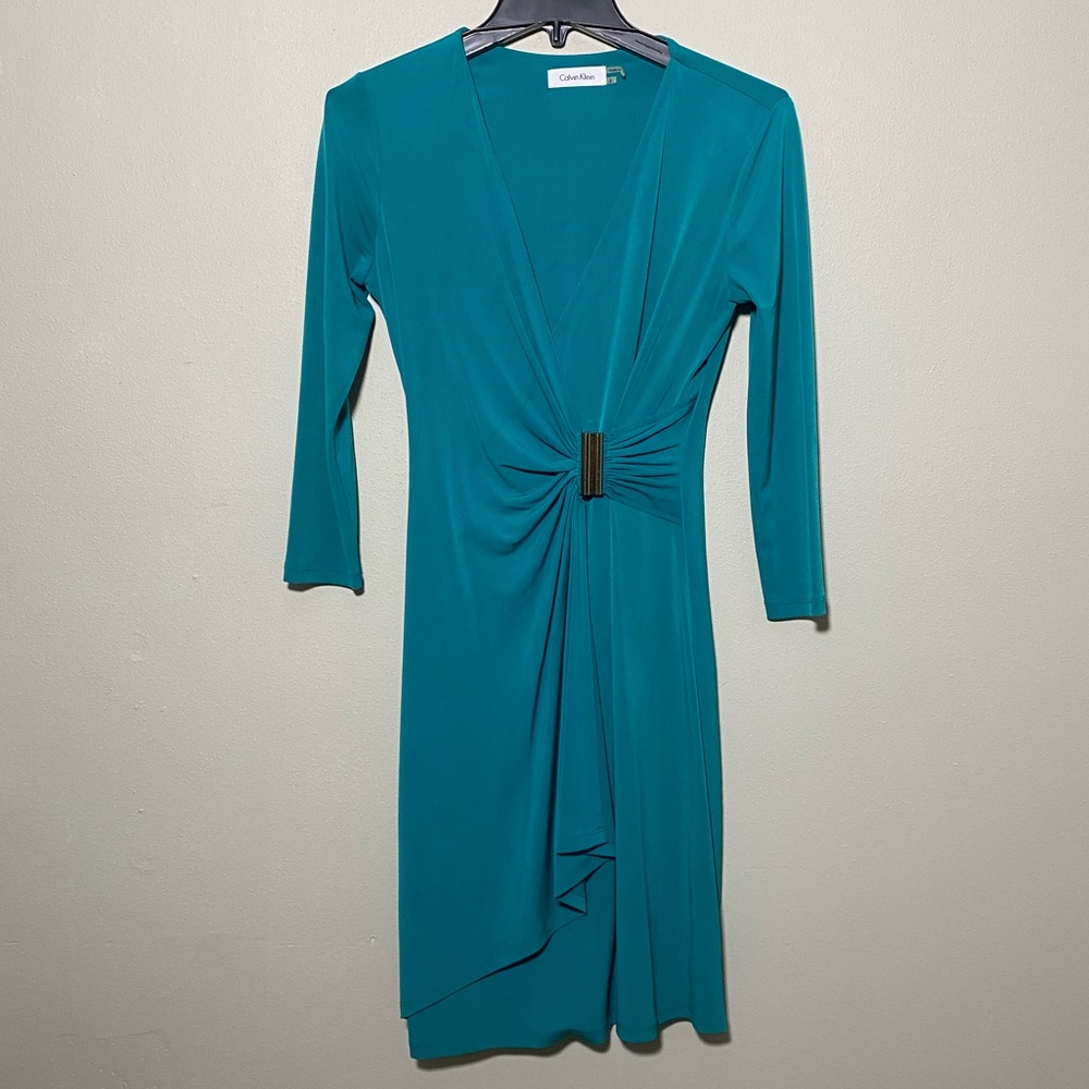 🎉SALE 3/$30🎉 Calvin Klein Teal dress